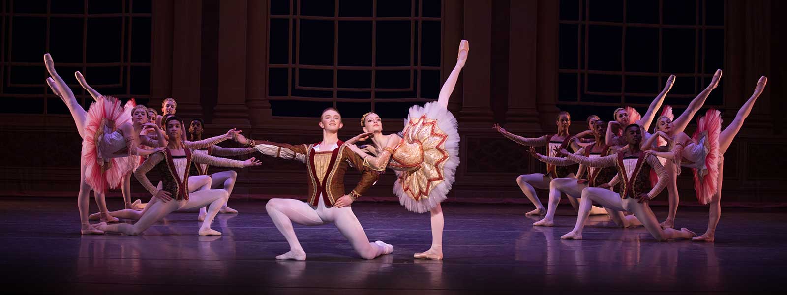 student dancers on stage