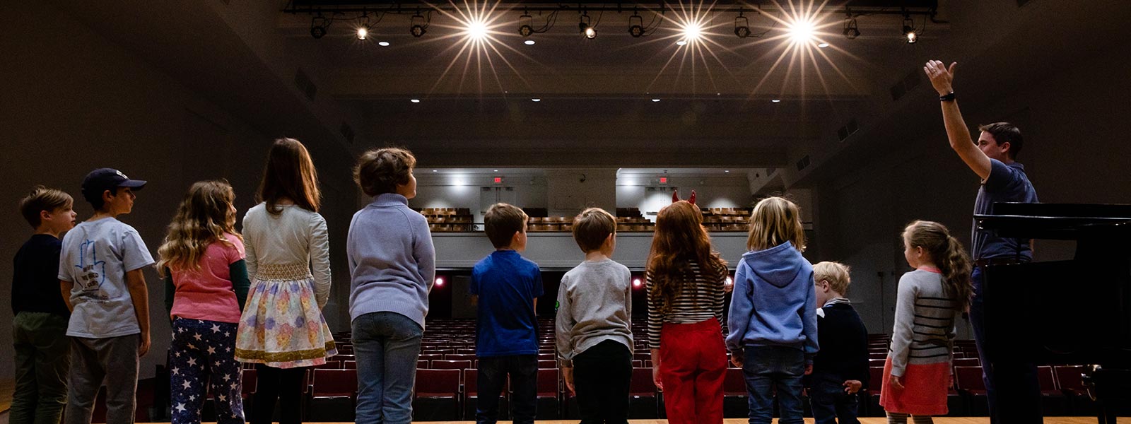 Community Music School Students on stage