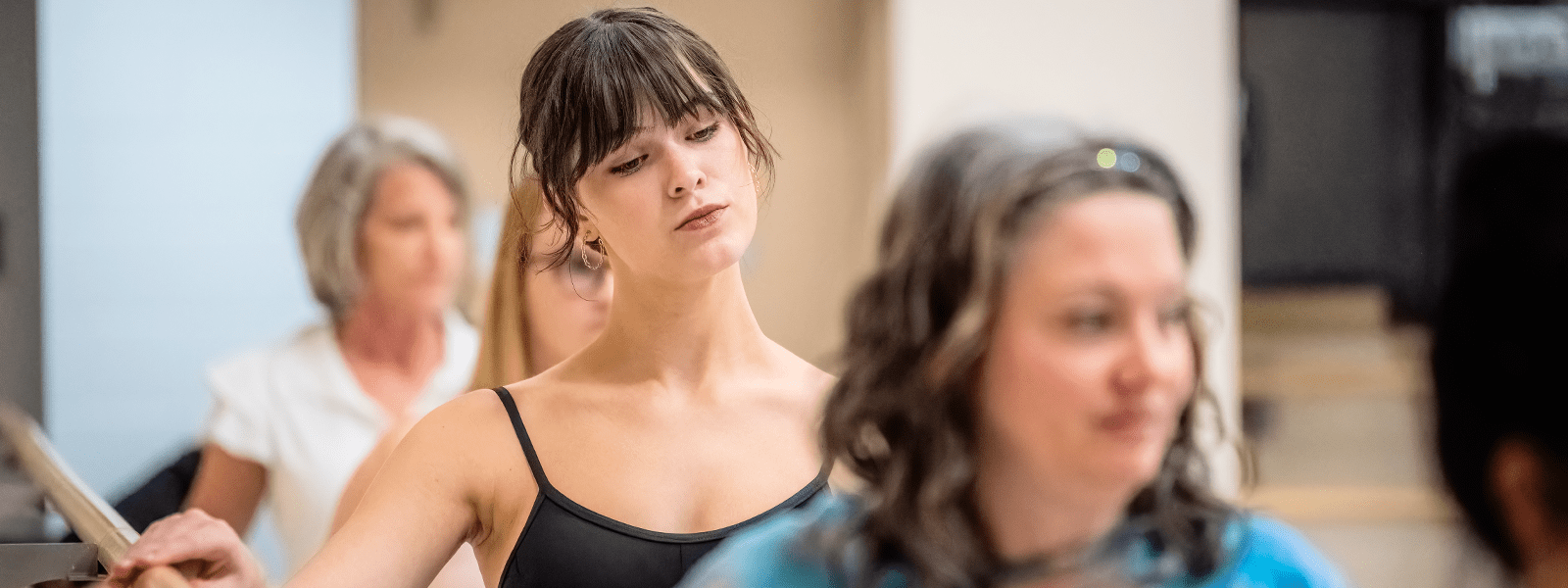 Adult Ballet Students at the Barre