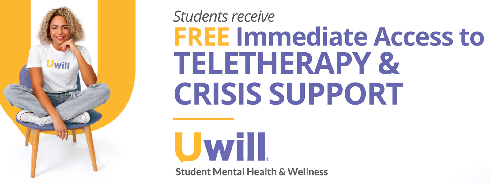 uwill free teletherapy for students