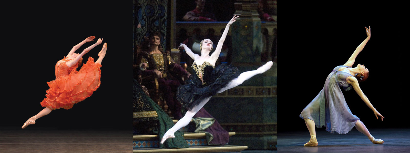 Gillian Murphy in ABT productions of "Don Quixote," "Swan Lake," and "Other Dances." / Photos by Rosalie O'Connor and Gene Schiavone.