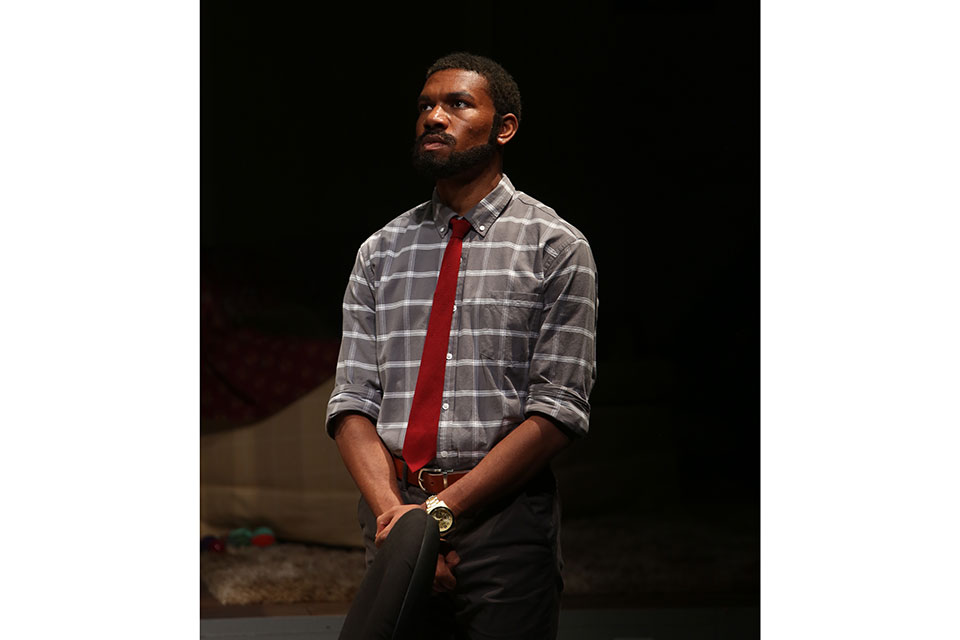 Lawrence Davis onstage alone