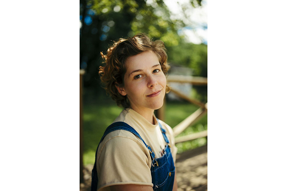 Ticket outdoors, looking over shoulder