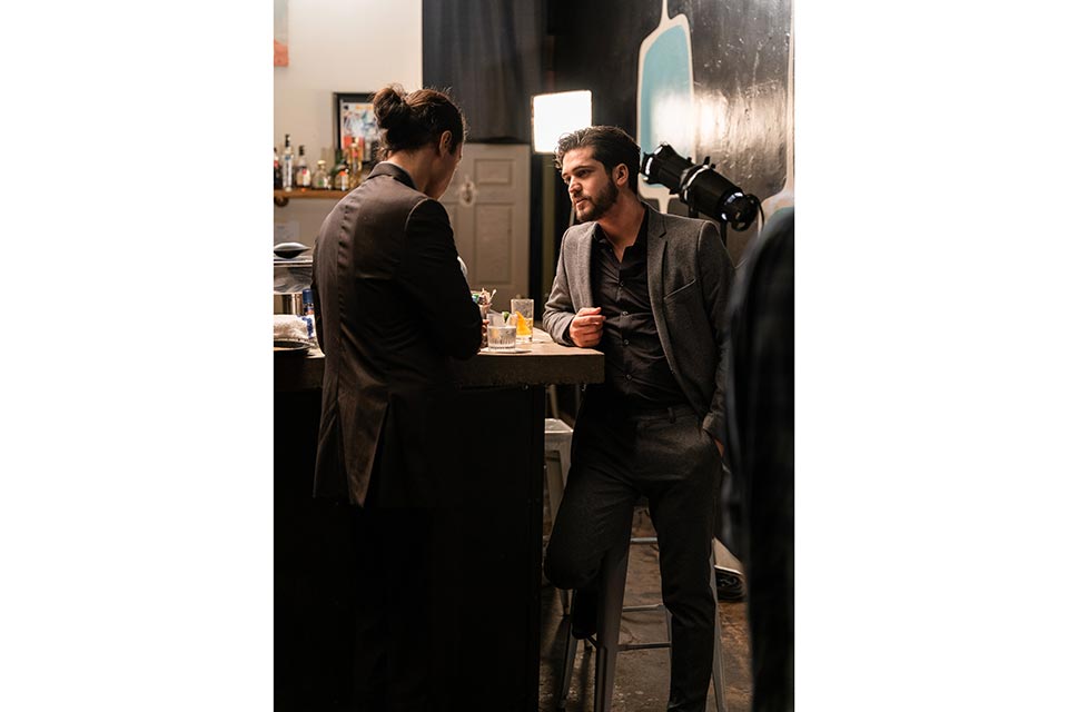 Matias De La Flor on set