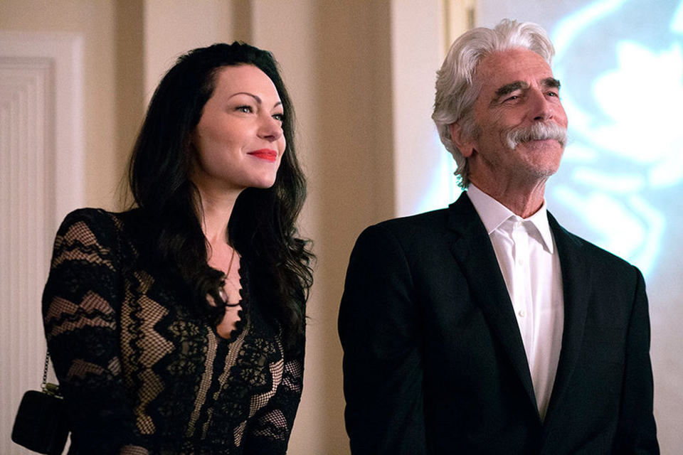 Laura Prepon and Sam Elliott in "The Hero"