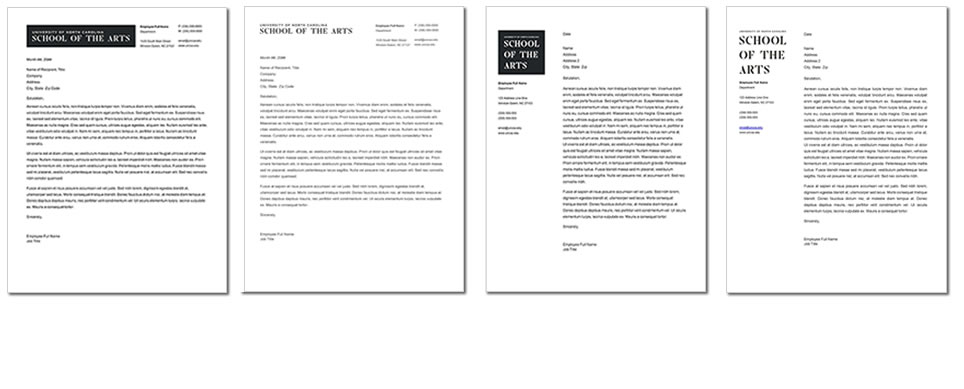 Example of letterheads