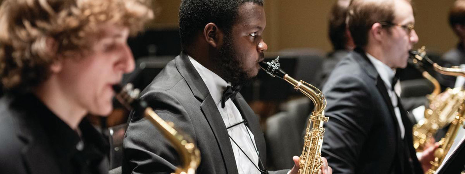 Saxophone horn students at uncsa