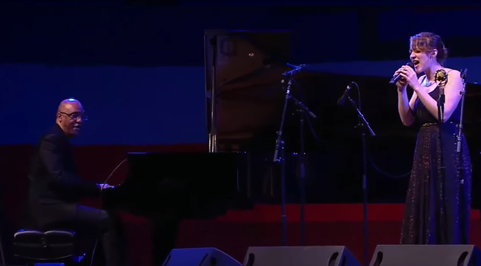 Becca Stevens with Billy Childs at the Monterey Jazz Festival in 2014