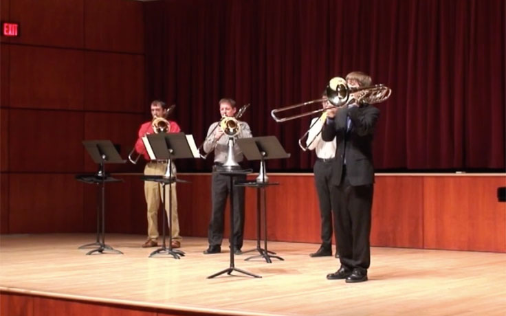 Trombone Studio performing Tomasi