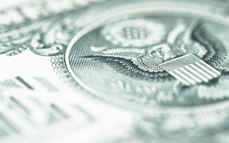 Close up of a U.S. dollar bill