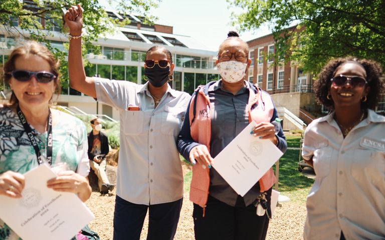 Staff members at Celebration of Excellence