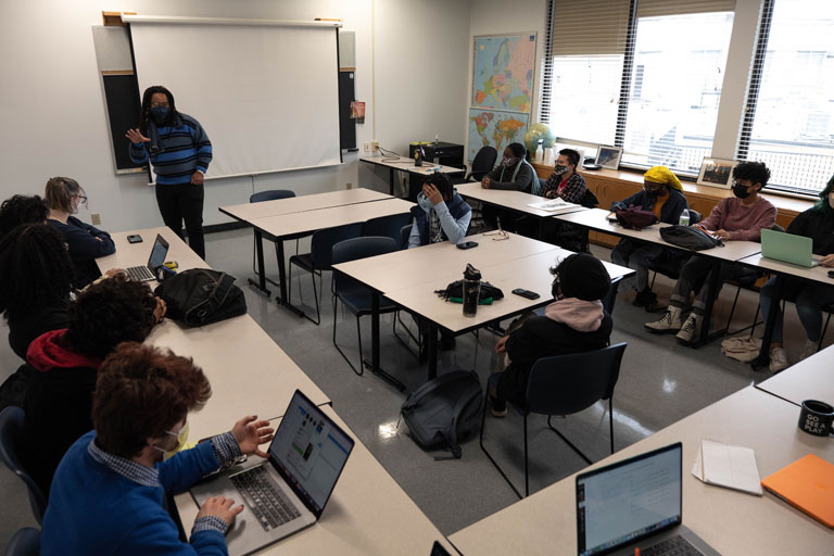 Reagan Patrick Mitchell teaching his DLA class