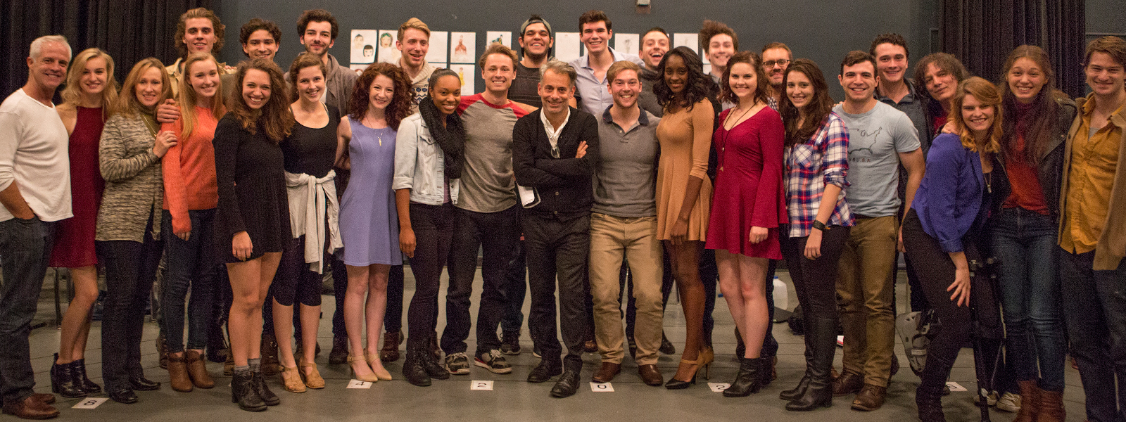 Joe Mantello with 2015-16 Fourth Year Drama Students