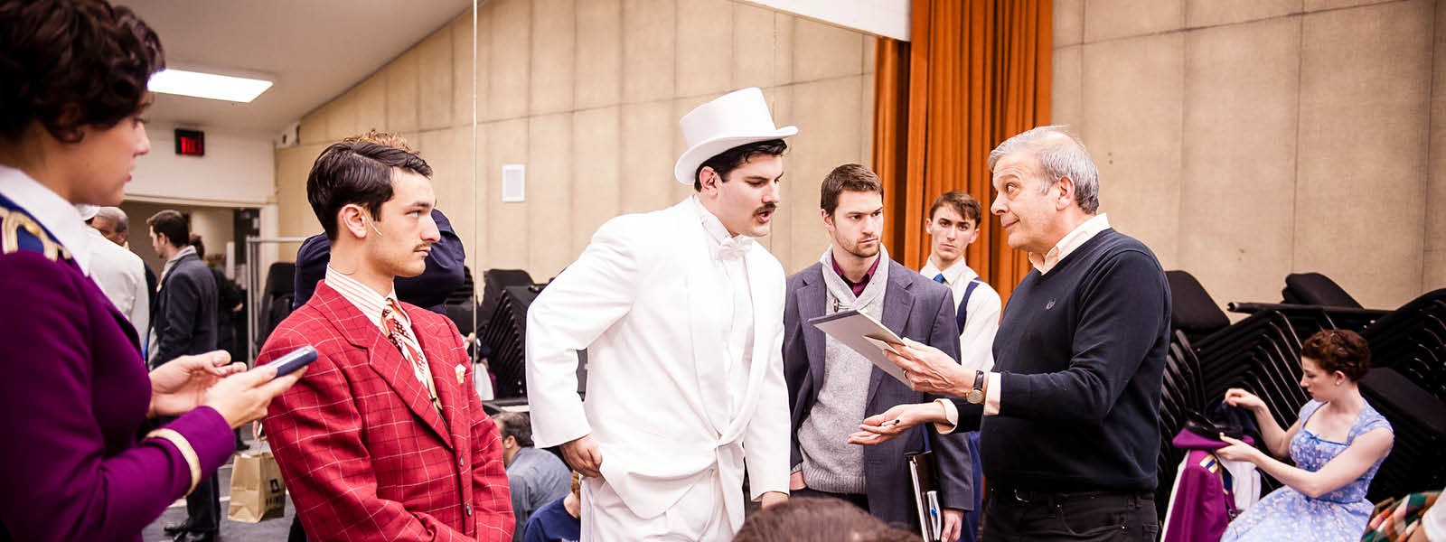 Gus Kaikkonen rehearsal