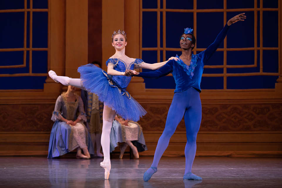 Eleanor Broughton and Lelan Lewis perform in "Sleeping Beauty"