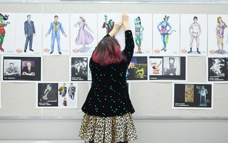 Costume design student