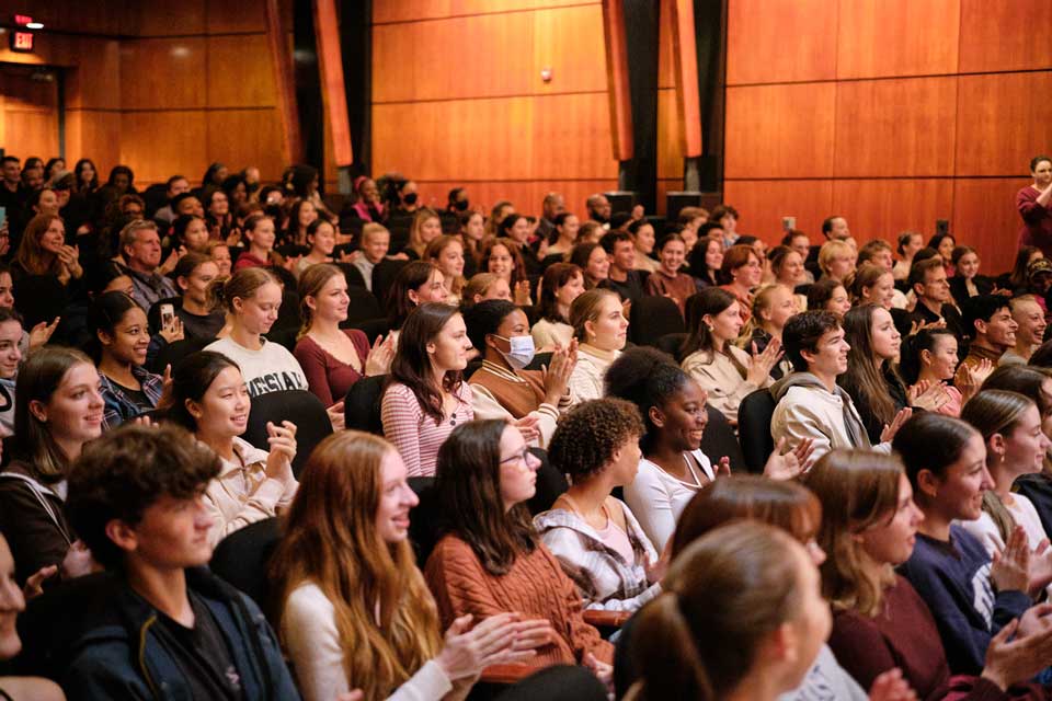 Students listen to Misty Copeland