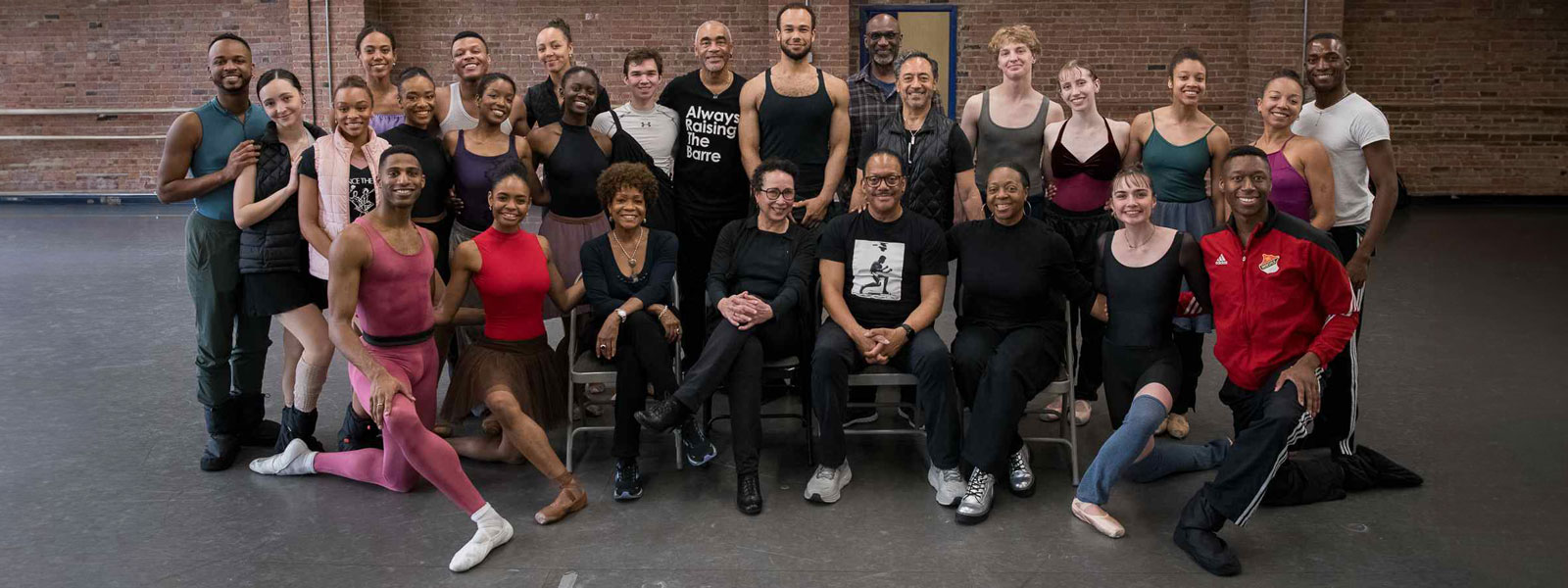 UNCSA students and Dean Endalyn T. Outlaw pictured with DTH company artists / Photo: Cherylynn Tsushima