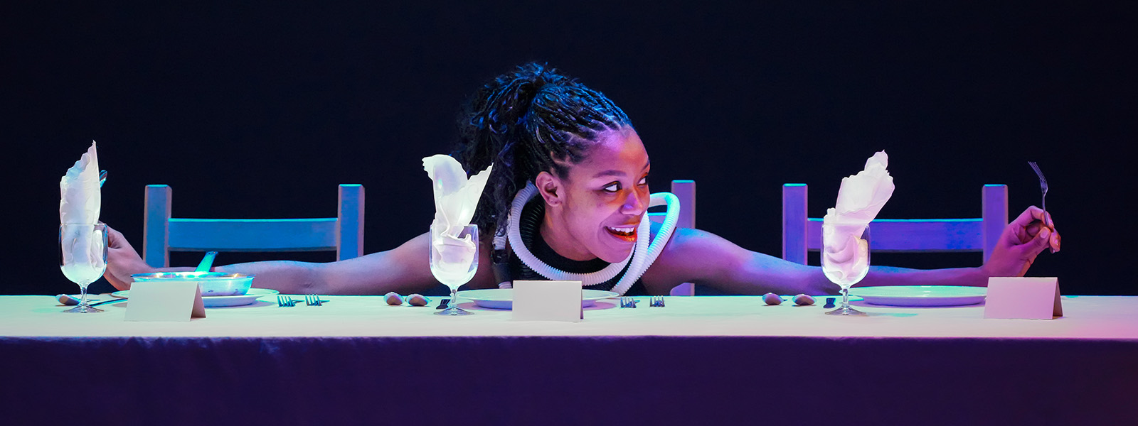 Following her time in Umbria, Farahani collaborated with symposium colleague Elizabeth Hess on a new work, “No Reservation.” Conceived, written and directed by Hess. 